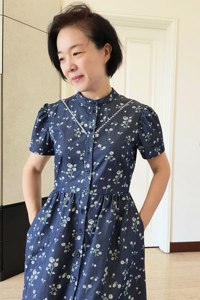 Boon Kuan's Forget-me-not Kelly dress