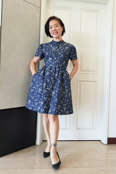 Boon Kuan's Forget-me-not Kelly dress