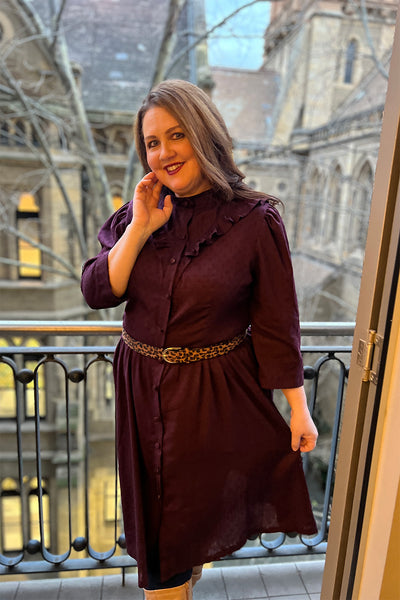 Kristen's Kelly shirt dress