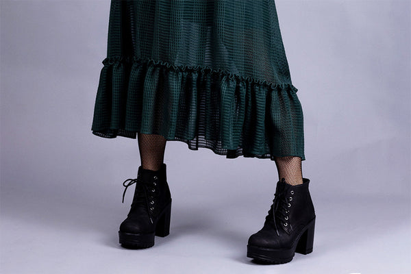 Sheer silk georgette Ella skirt